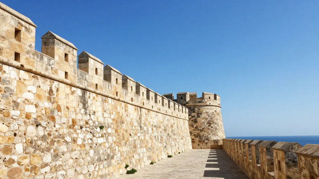 Les remparts de la Fortezza de Réthymnon