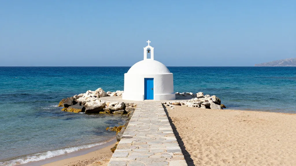 La chapelle sur un rocher à Georgioupoli